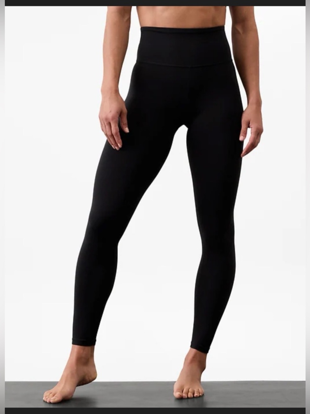 Athleta Ultra High Rise Elation Leggings Black , Medium Petite